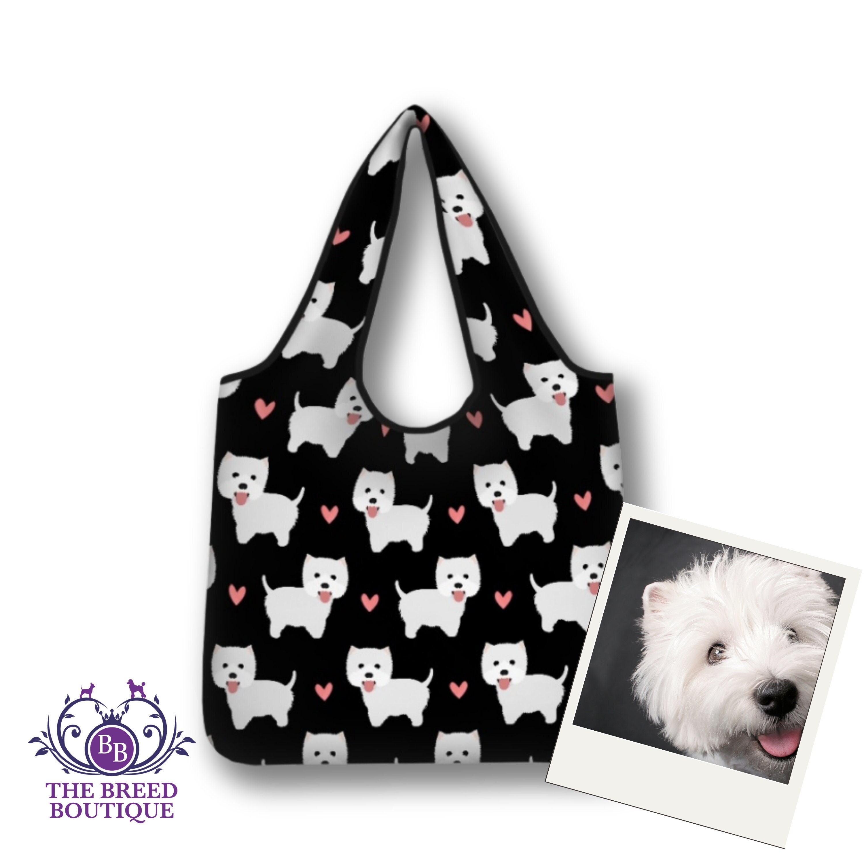 West Highland Terrier Einkaufstasche Faltbare waschbare und wiederverwendbare lustige Westie Tasche Etsy