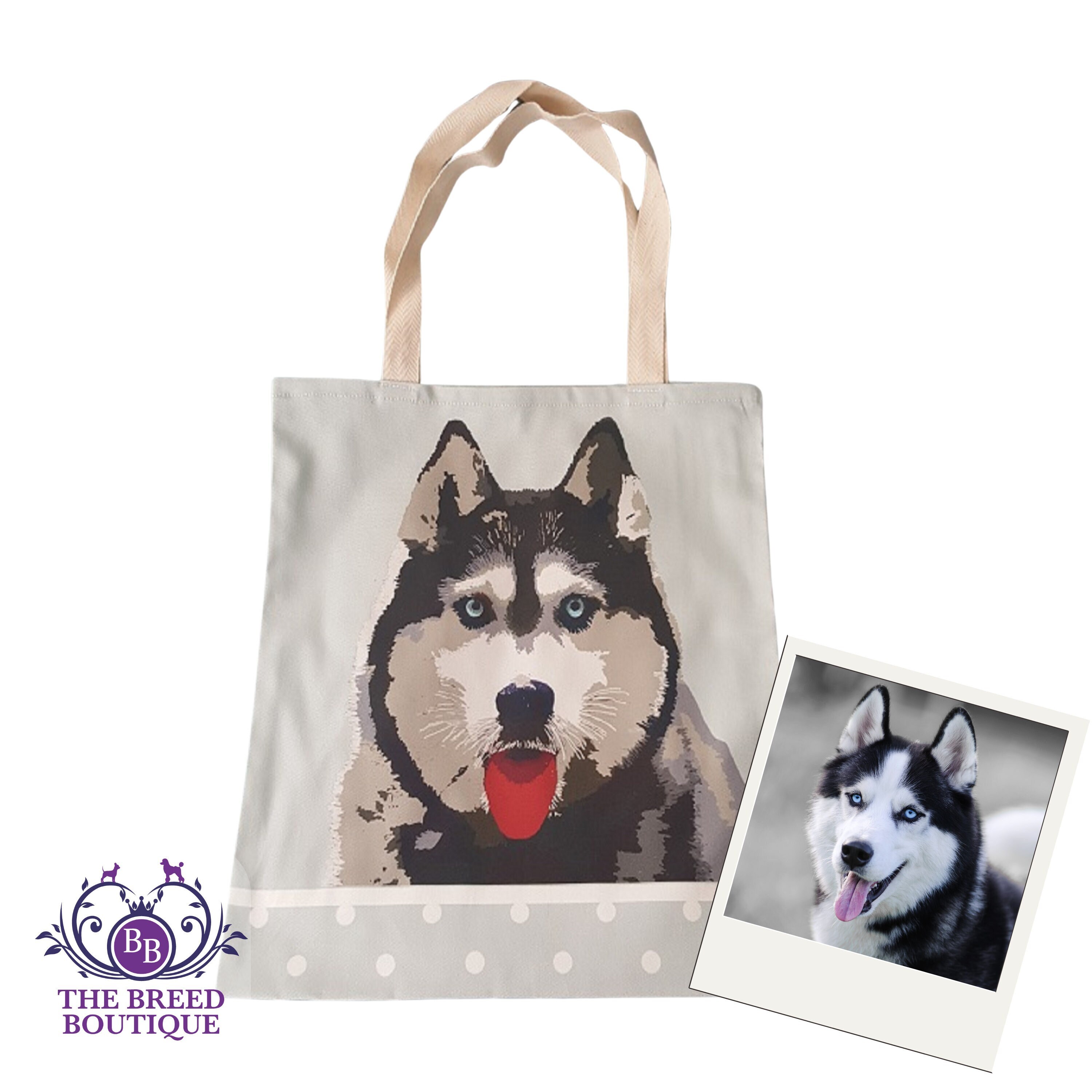 Husky Dog Hearts Crossbody Boho Handbag Husky Dog Hearts Crossbody Boho Handbag