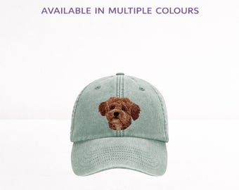 Maltipoo Embroidered Baseball Cap Unisex Dog Lover Hat with Gift Box