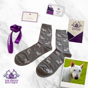 Calzini Da Uomo Felici Bull Terrier Inglese Vintage Harajuku - Foto 4