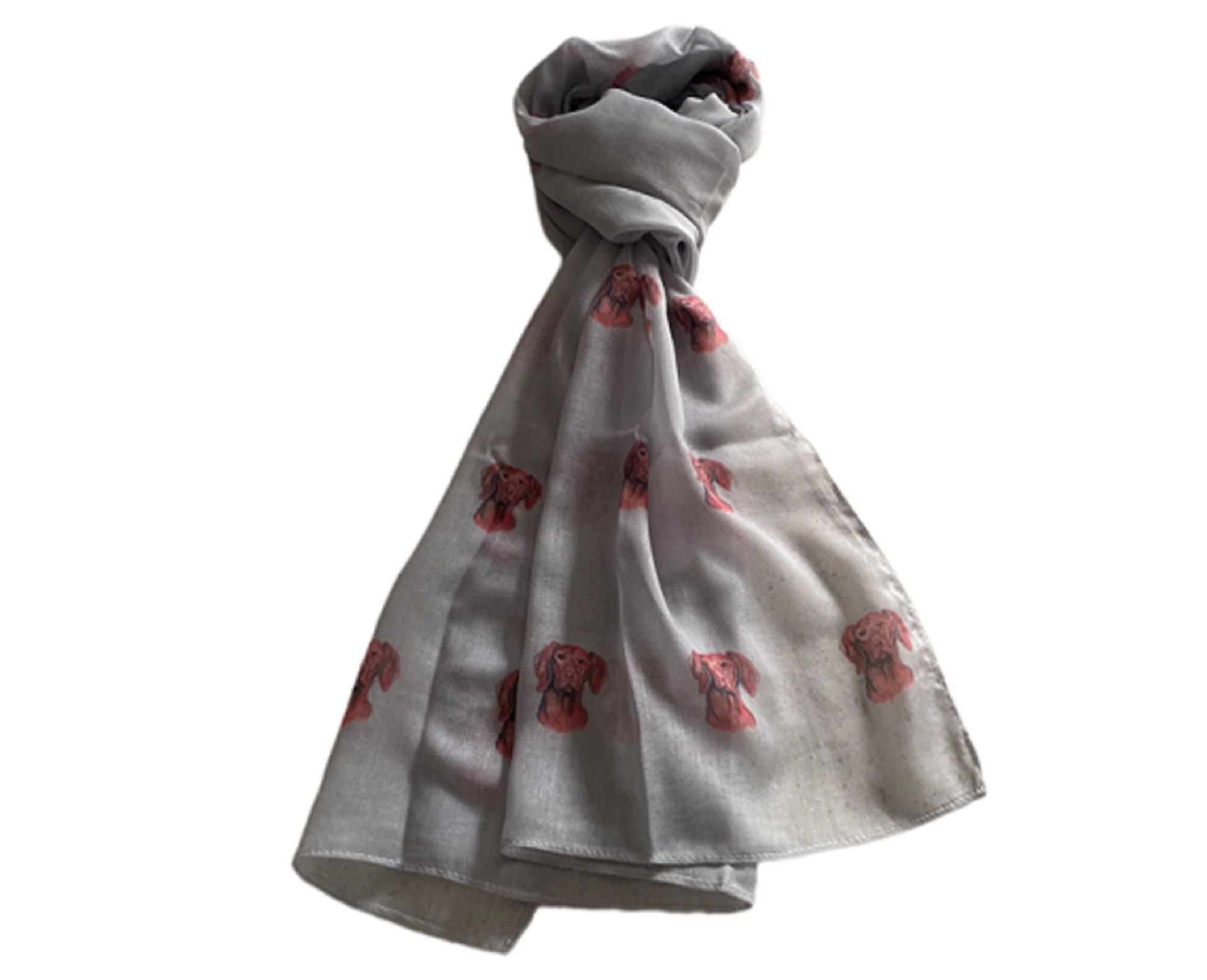 Vizsla Dog Print Ladies Scarf Grey Shawl Wrap - Etsy Singapore
