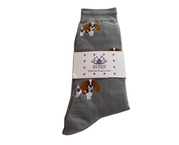 Cavalier dog socks cheap
