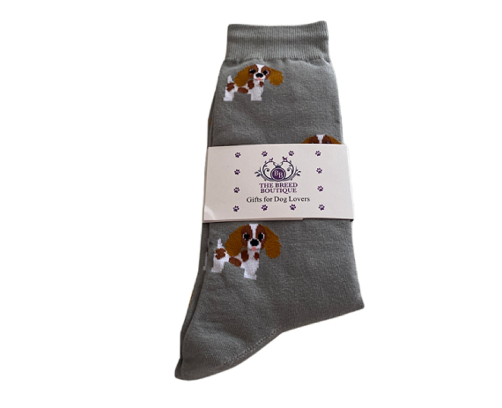 Blenheim Cavalier King Charles Spaniel Dog Print Unisex Socks One Size UK 5 - 11, Eu 38 46, Us 7.5 12