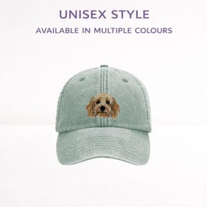 Gorra de béisbol bordada con diseño de cockapoo, unisex, con caja de regalo