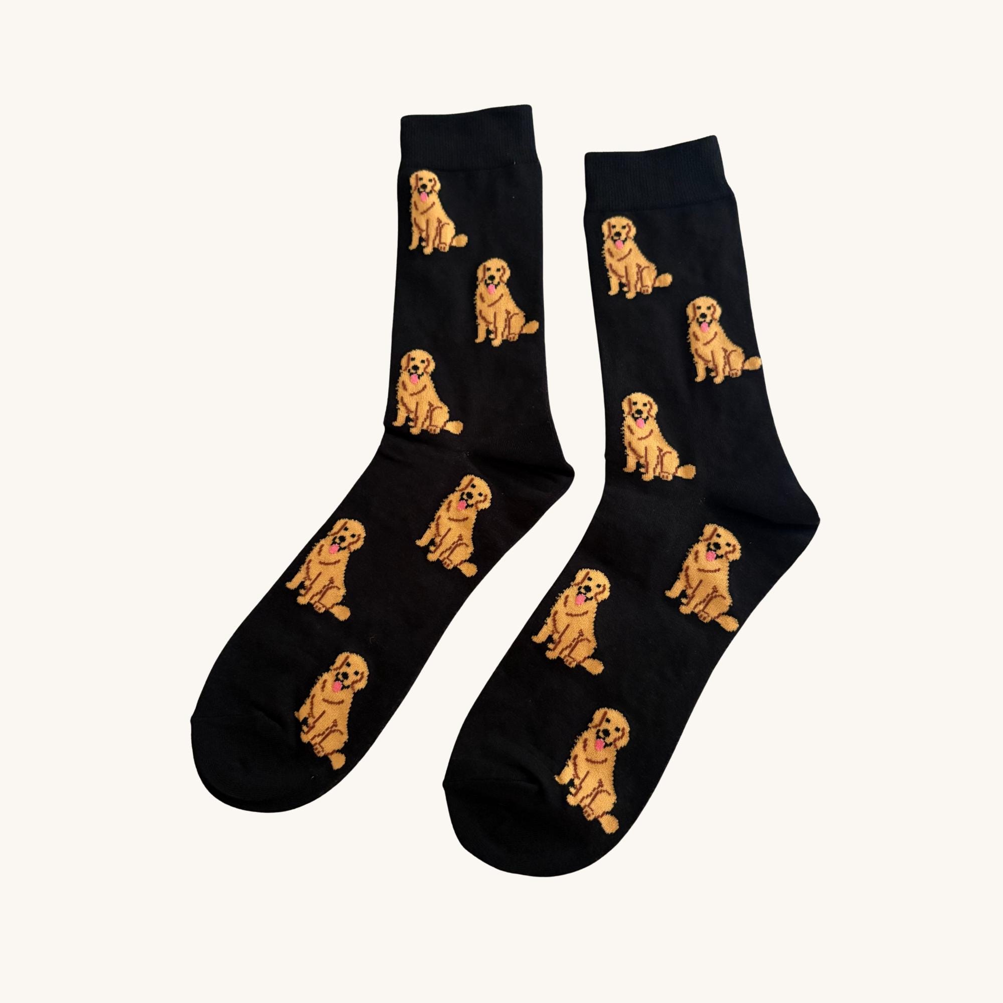 slim fit dress slacks Best Golden Retriever Crew Socks for Women | Dog Lovers Gift main image 0