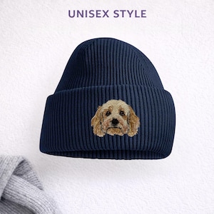 Cockapoo gestickte recycelte Mütze, Unisex Hundeliebhaber Hut mit Geschenkbox