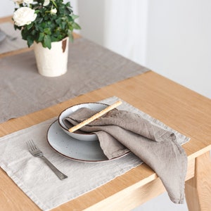 Soft Linen Napkins Set of 2, Natural Table Linens for Wedding or Party, Various Colors image 4