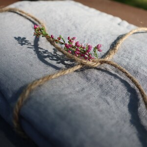 Gray Softened Linen Placemats, Pre Washed Linen Place Mats, Family Gifts,