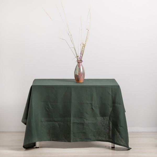 Green Tablecloth Etsy