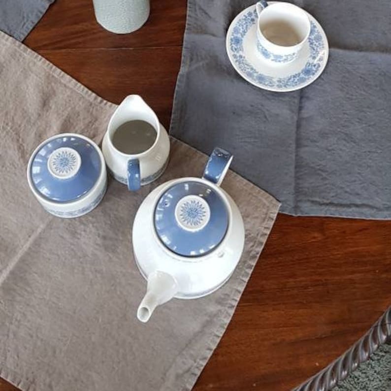 Natural color linen placemats