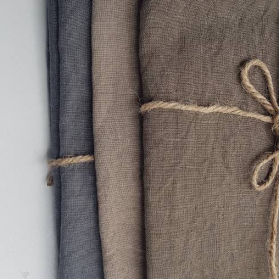 Softened Linen Placemats, Pre Washed Table Linens, Washed Linen Place Mats, Pure Linen Set of Placemats