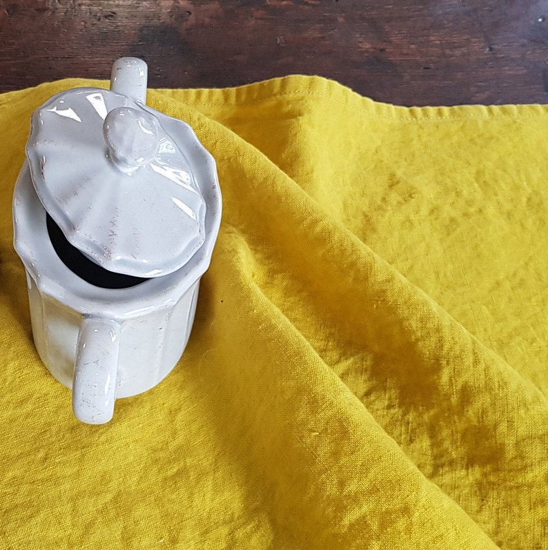 Linen Placemats, Soft Table Linens, Stone Washed Linen, Washed Table