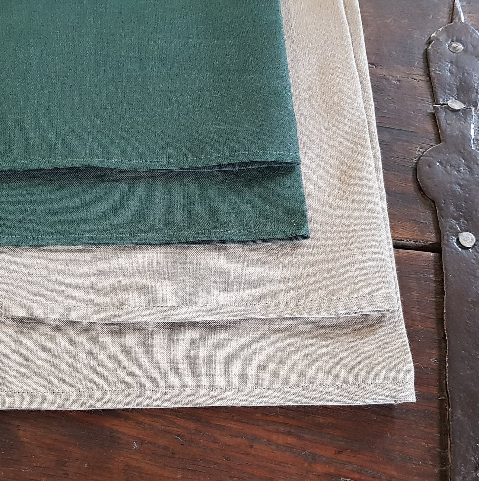 Green Linen Placemats Set of 24681012 Linen Table Cloth Etsy