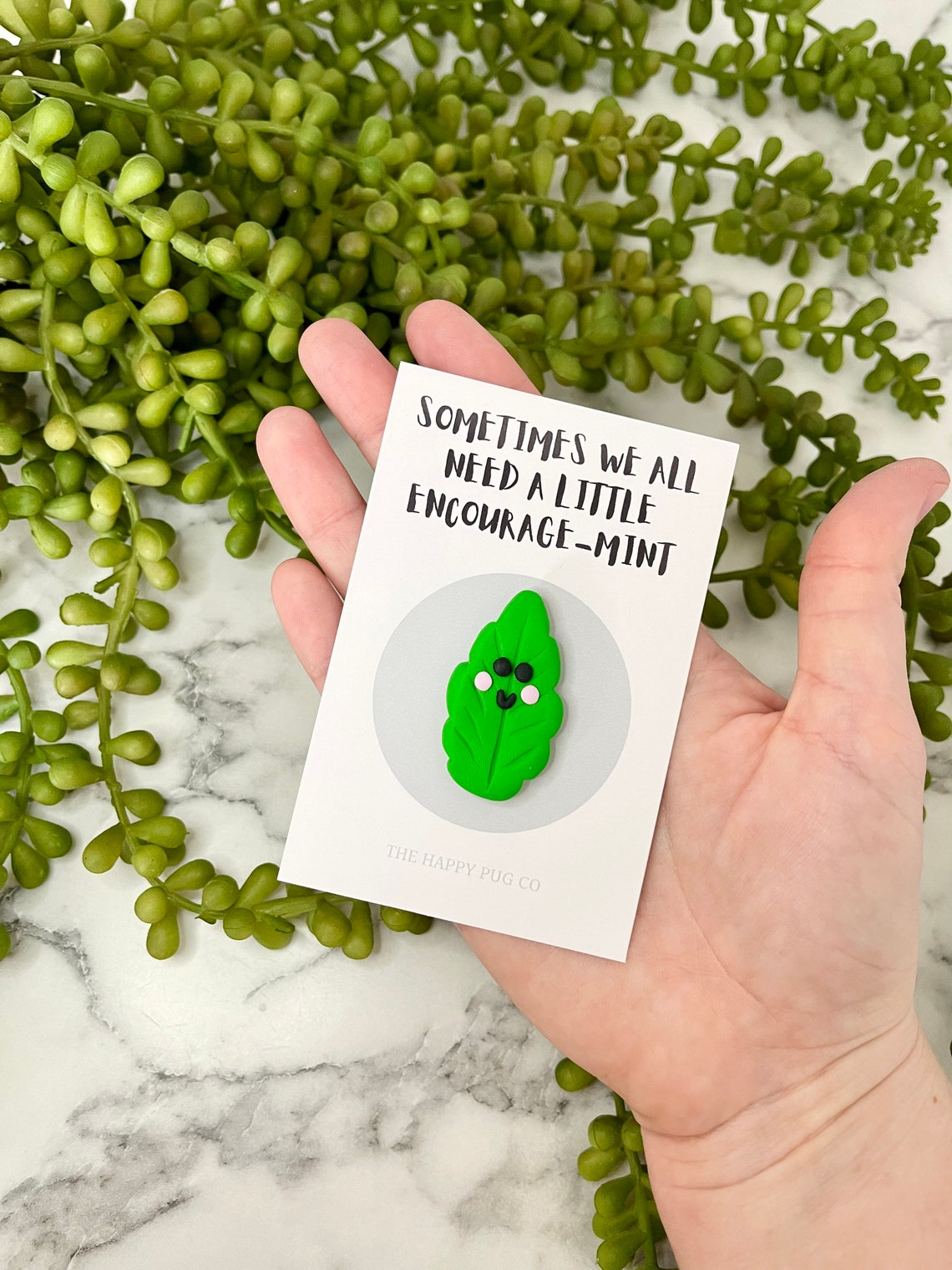 Encouragemint Pin Badge Encourage Mint Encouragement Etsy