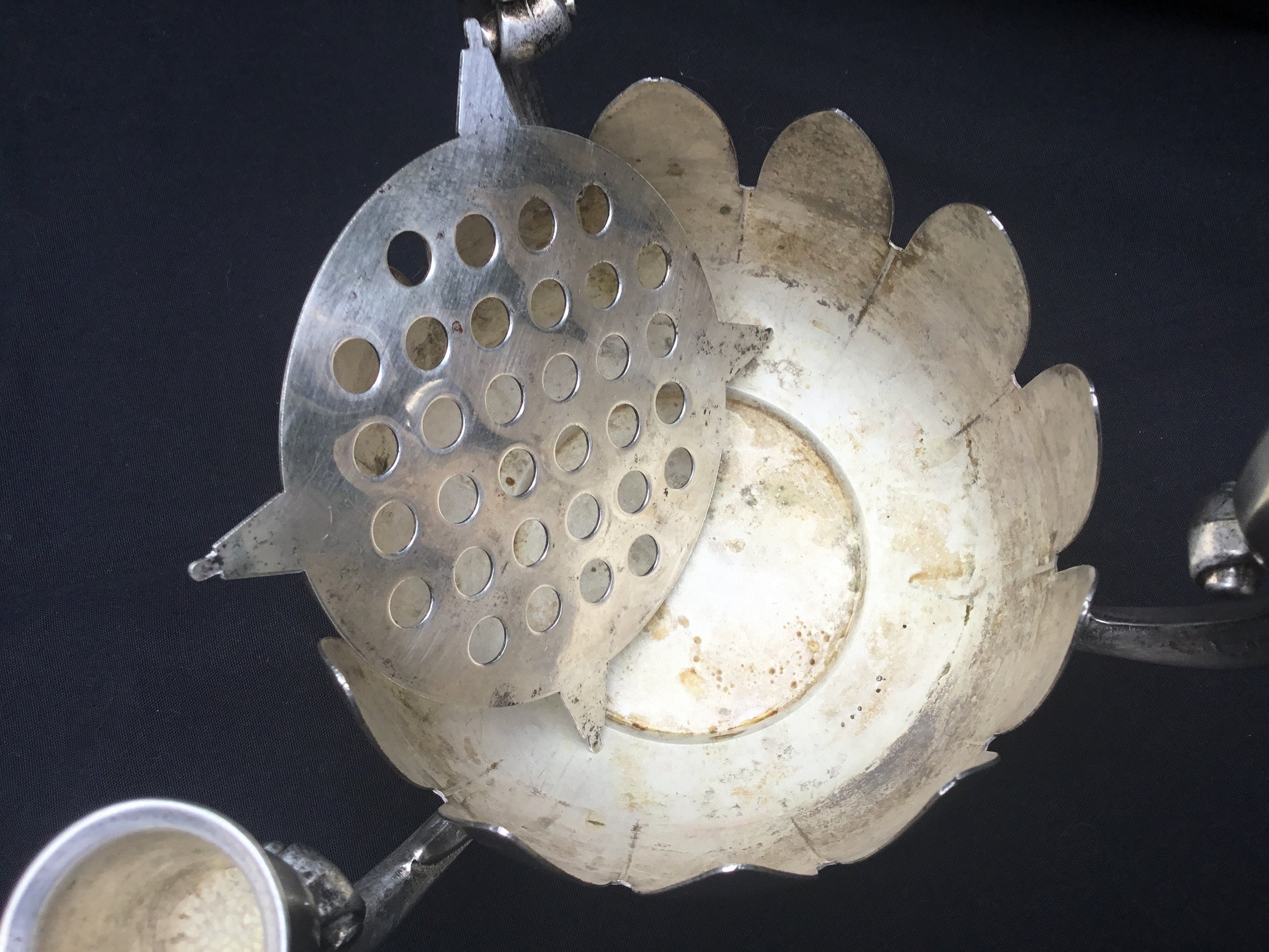 Vintage Lotus Flower Bowl Candle Holder FB Rogers Silver Etsy