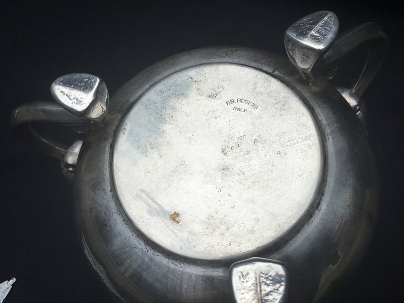 Vintage Lotus Flower Bowl Candle Holder FB Rogers Silver Etsy