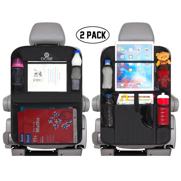 Car Organizer – car accessories – Tablet Holder - Space Storage Bag Organizer - Car Back Seat Organizer - Storage Box for snacks, drinks