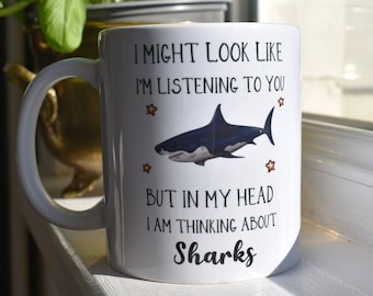 Shark Gift - Shark Mug - Funny Shark Gifts - Shark Lover Gift - Shark Gift Idea - Shark Coffee Cup - Funny Mugs - Fathers Day Gift
