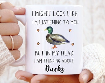 Regalo de pato - Taza de pato - Regalos divertidos de pato - Regalo para amantes de los patos - Idea de regalo de pato - Regalo de cumpleaños de pato - Taza de té de pato - Regalos de Navidad