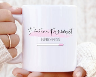 Taza para psicólogo educativo - Regalo personalizado para estudiantes de psicología - Taza para futuros psicólogos - Psicología educativa - Regalos de Navidad
