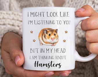 Hamster Mug - Hamster Gift - Personalised Gift - Hamster Lover Gift - Hamster Cup - Hamster Coaster - Funny Mug - Christmas Gifts