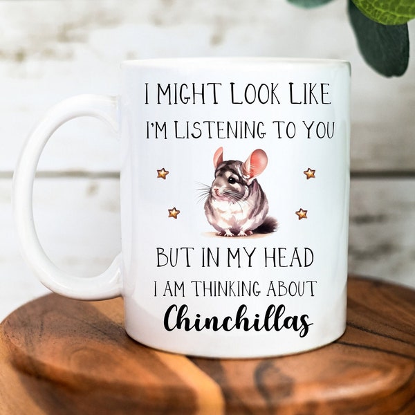 Chinchilla Mug - Chinchilla Gift - Personalised Gift - Chinchilla Lover Cup - Chinchilla Coaster - Funny Mug - Christmas Gifts