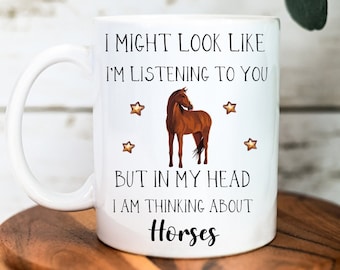 Horse Mug - Horse Gift - Horse Lover Gift - Gift for Horse Girl - Riding Mug - Horse Riding Mug - Funny Mug - Christmas Gifts