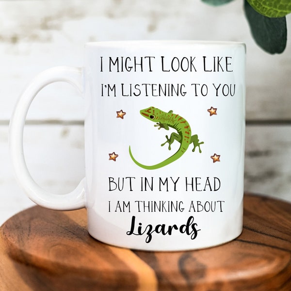 Lizard Mug - Lizard Gift- Funny Lizard Gifts - Lizard Lover Gift - Lizard Gift Idea - Lizard Tea Cup - Funny Mug - Christmas Gifts