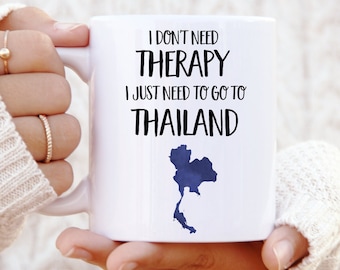 Thailand Tasse - Thailand Geschenk - Geschenk für Thailand-Liebhaber - Personalisiertes Geschenk - Thailand Tasse - Lustige Tasse - Geschenk für Ihn - Weihnachtsgeschenke