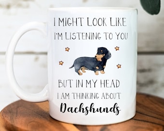 Dachshund Mug - Dachshund Gift - Personalised Mug - Sausage Dog Mug - Dachshund Lover Gift - Dachshund Cup - Funny Mug - Christmas Gifts