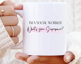 Mug for Social Worker -  Social Worker Gifts for Women - Social Care Present - Social Worker Cup - Funny Gift for Social Worker