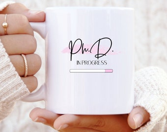 Personalised PhD Mug - Mug for PhD Student - Funny Phd Mug - PhD Gifts - PhD Medical Student - PhD Cup - Gift for Her - Christmas Gift