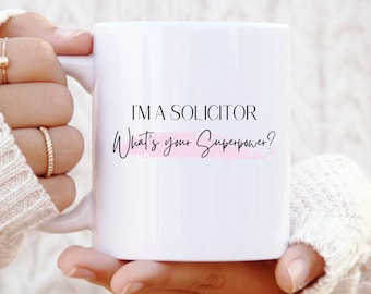 Taza de abogado - Regalo para abogado - Superpoder de abogado - Facultad de Derecho - Regalo divertido de abogado para ella - Regalo de graduación
