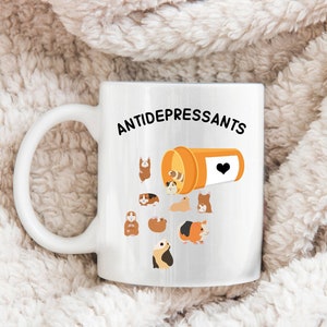 Guinea Pig Mug - Antidepressant Mug - Funny Guinea Pig Gifts - Guinea Pig Lover Gift - Guinea Pig Coaster - Guinea Pig Cup - Funny Mug