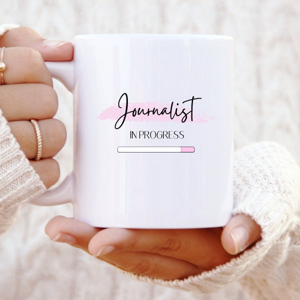 Journalism Student Gift - Journalist Mug - Journalism degree - Journalist Loading Tea Cup - Funny Birthday Gift for Journalist