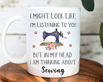 Sewing Mug, Quilting Mug, Quilting Gifts For Women, Quilting Gifts,  Quilting Coffee Mug Cup, Sewing Mug Gift, Life is Short Buy the Fabrics