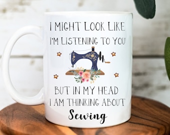 Sewing Mug, Sewing Gift, Sewing Gifts for Women, Gift for Her, Seamstress  Gifts, Quilting Mug, Go Away I'm Sewing Coffee Mug 