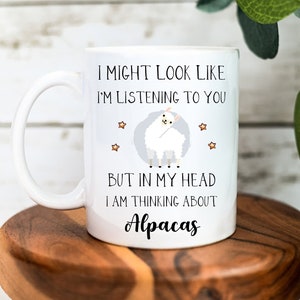 Alpaca Mug - Funny Alpaca Gifts - Alpaca Lover Gift - Alpaca Gifts for Her - Alpaca Tea Cup - Alpaca Coaster - Funny Mug - Christmas Gifts