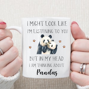 Presente Panda - Caneca Panda Fofa - Presentes Divertidos com Tema de Panda - Presente para Amantes de Pandas - Ideia de Presente com Tema de Panda - Presente de Aniversário com Tema de Panda - Caneca Panda - Presentes de Natal