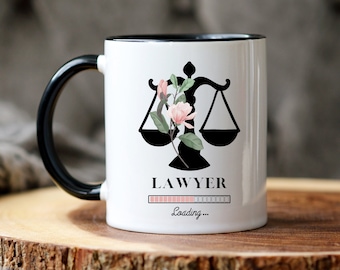 Lawyer Mug - Lawyer Loading Mug - Law Student Gift - Law Student Mug -  Future Lawyer Gift - Funny Mug for Lawyer - Lawyer Coffee Cup