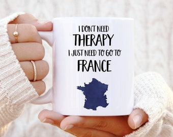 Caneca da França - Presente personalizado da França - Presente para amantes da França - Caneca para torcedor da França - Caneca da França - Taça da França - Caneca engraçada - Presentes de Natal