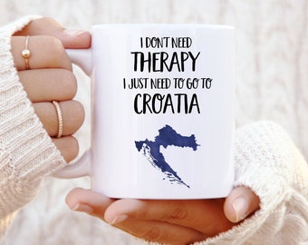 Croatia Mug - Croatia Gift - Gift for Croatia Lovers - Personalised Mug - Croatia Cup - Funny Mug - Humorous Gift - Christmas Gifts