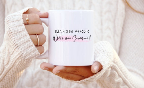 for Social Present Etsy for Worker Social for Worker Gift Mug Care Cup Worker - Social Women Gifts Worker Funny Social Social