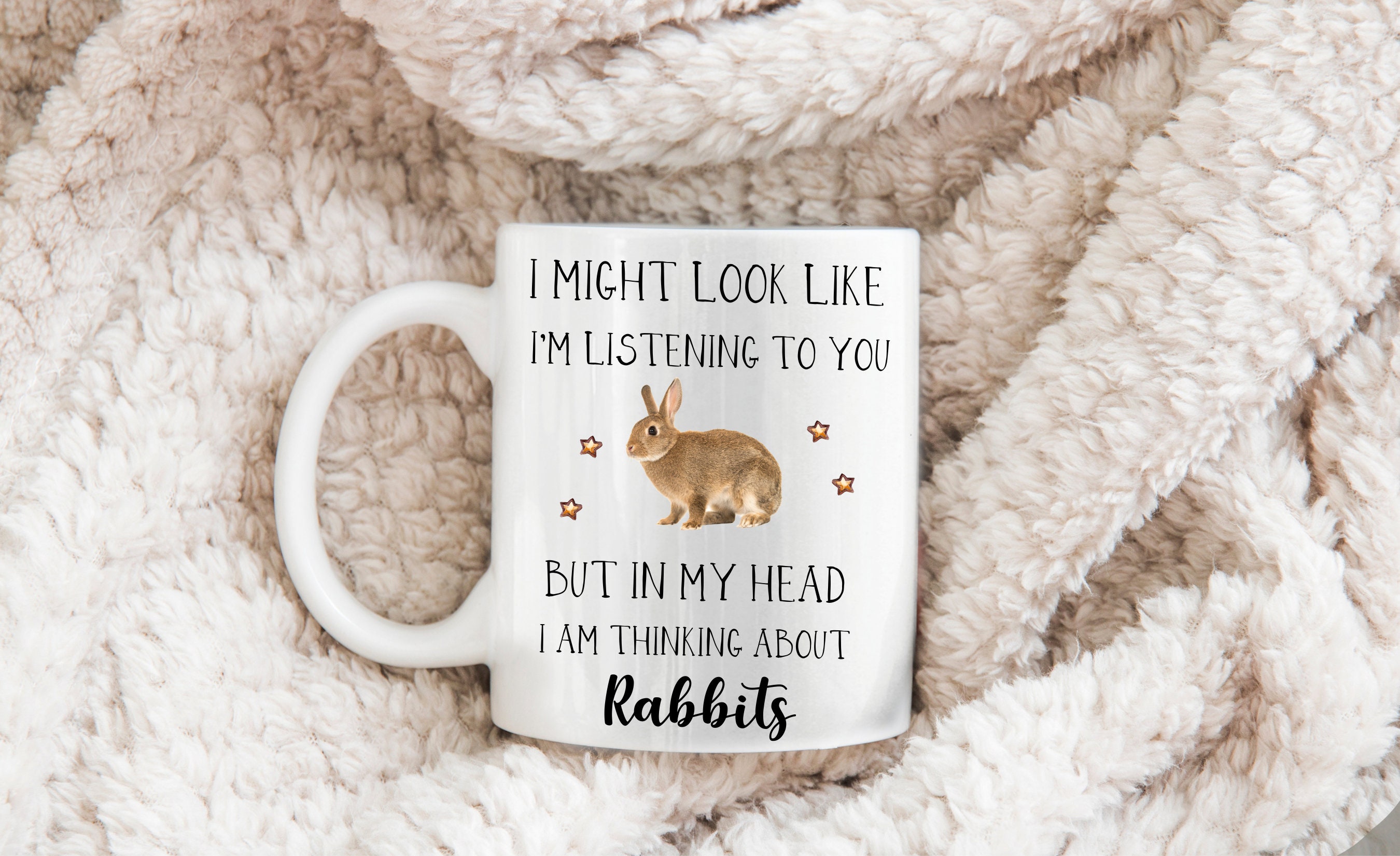 Rabbit Mug Cute Rabbit Gift Funny Rabbit Gifts Rabbit Etsy