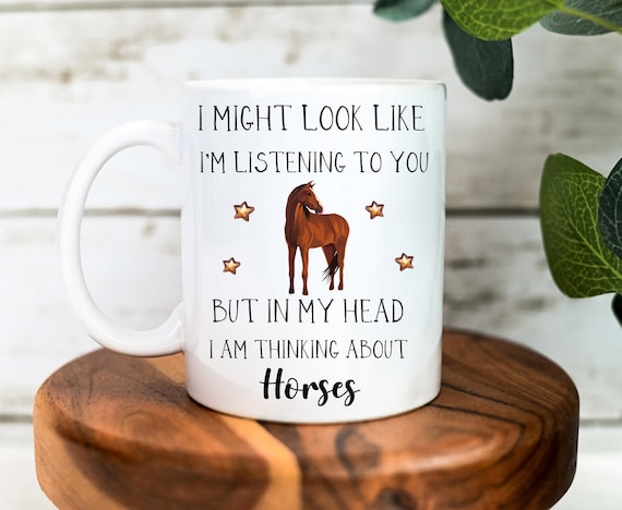 Horse Mug - Horse Gift - Horse Lover Gift - Gift for Horse Girl - Riding Mug - Horse Riding Mug - Funny Mug - Christmas Gifts