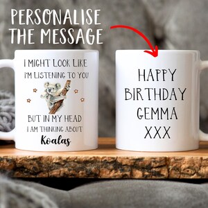 Koala Gift - Cute Koala Mug - Funny Koala Gifts - Koala Lover Gift - Koala Birthday Gift - Koala Bear Cup - Funny Mugs - Christmas Gifts image 2