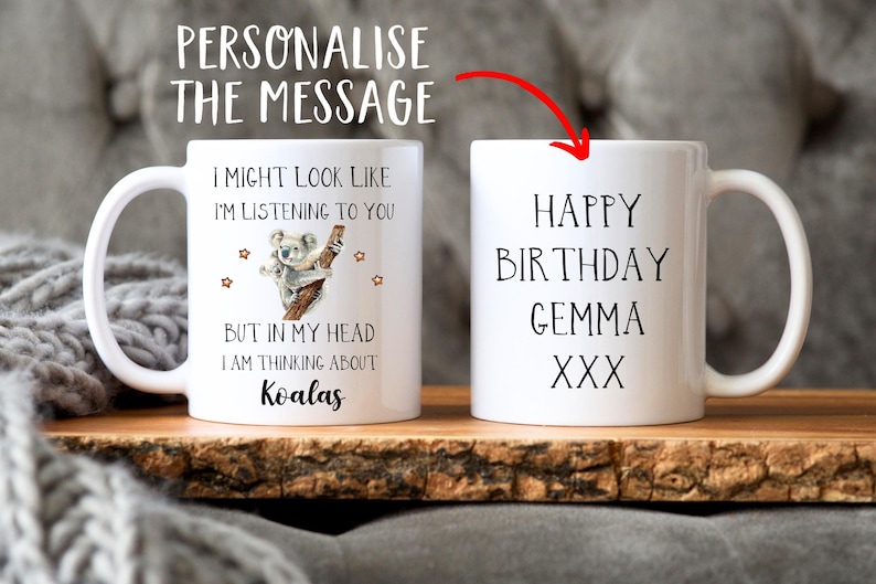 Koala Gift - Cute Koala Mug - Funny Koala Gifts - Koala Lover Gift - Koala Birthday Gift - Koala Bear Cup - Funny Mugs - Christmas Gifts image 2