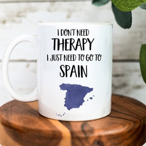 Spain Mug Spain Gift Gift for Spain Lovers Personalised Mug Spain Cup Funny Mug Gift for Him Christmas Gifts image 3