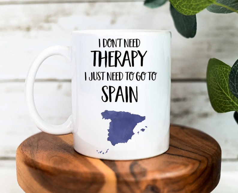 Spain Mug Spain Gift Gift for Spain Lovers Personalised Mug Spain Cup Funny Mug Gift for Him Christmas Gifts image 3