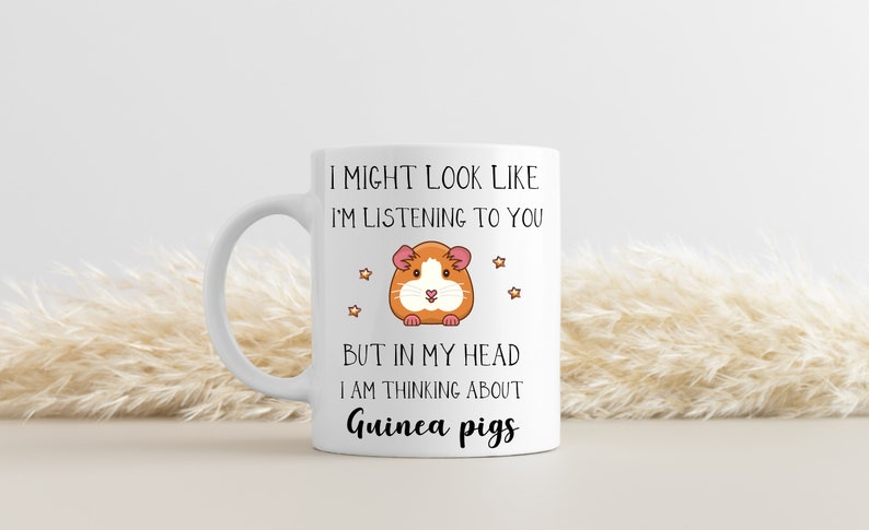 Guinea Pig Mug - Cute Guinea Pig Gift - Personalised Gift - Guinea Pig Lover Gift - Guinea Pig Cup - Funny Mug - Christmas Gifts image 4